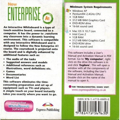New Enterprise A1 Beginner Interactive Whiteboard Software SOFT